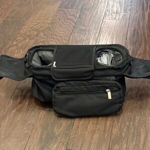 Black stroller cupholder/ storage